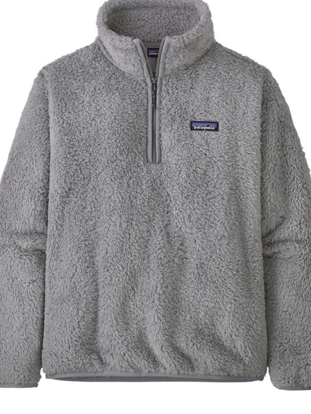 Patagonia Light Gray Sherpa Fleece Jacket